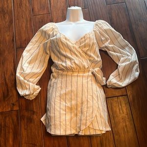 Love Carmen Striped Romper Dress